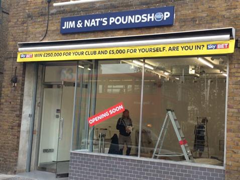 Jim and Nat's Pound shop - last seen on The Apprentice